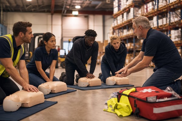 First Aid Training in UK Warehouse