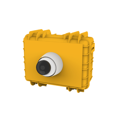 Live security monitoring camera system for construction and commercial sites