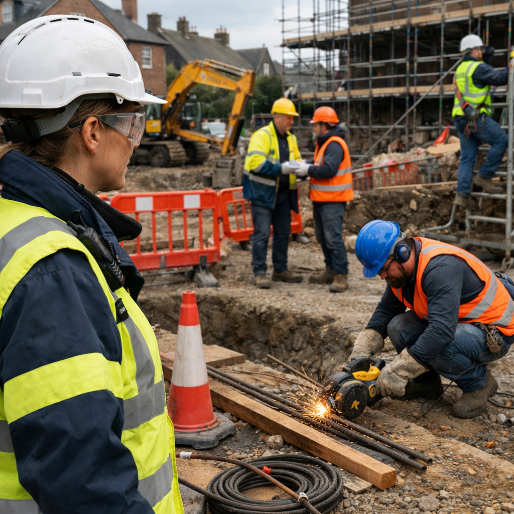 Health  safety at Construction site realistic british enviromen t no text on image-1