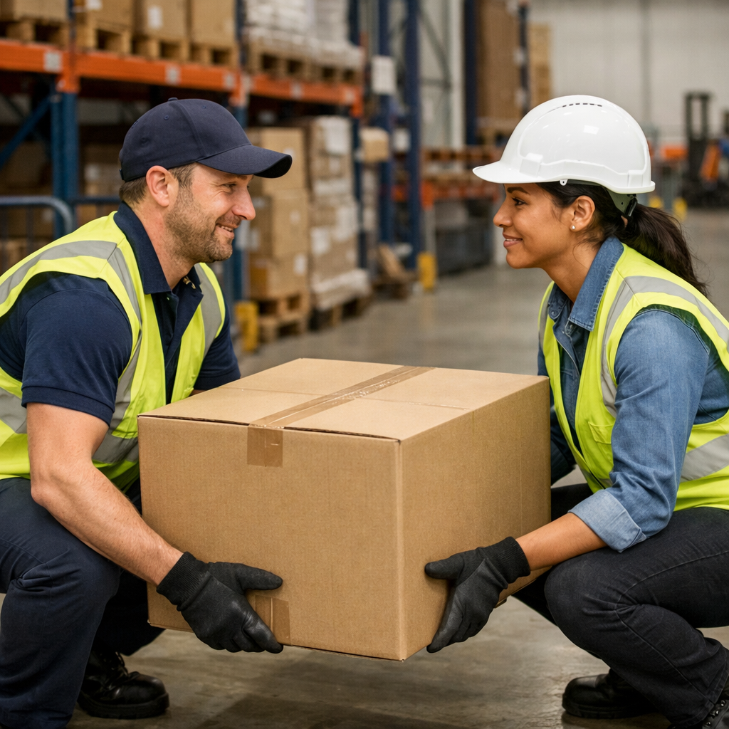 Manual Handling no text on image realistic in workplace-1