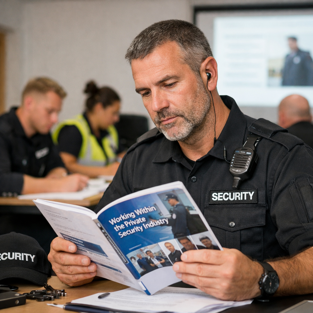 Working Within the Private Security Industry UK realistic not text on image-1